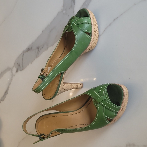 Nine West Leather Platform Slingbacks - Picture 4 of 10